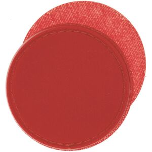 Лейбл из ПВХ с липучкой Menteqo Round, цвет красный