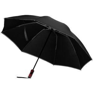 Зонт наоборот складной Futurum, цвет черный