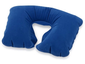 Подушка надувная под голову, синий