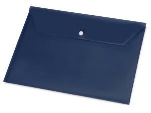 Папка-конверт А4 с кнопкой, цвет синий