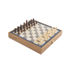 Набор игр (шахматы, нарды, лудо, змейка), цвет коричневый