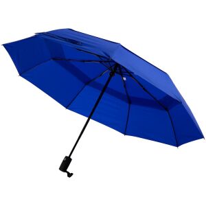 Складной зонт Dome Double с двойным куполом, цвет синий