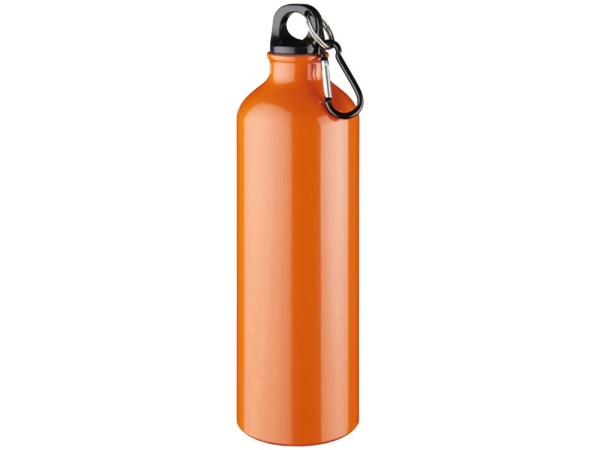 Алюминиевая бутылка для воды Oregon объемом 770 мл с карабином - цвет Оранжевый (P)