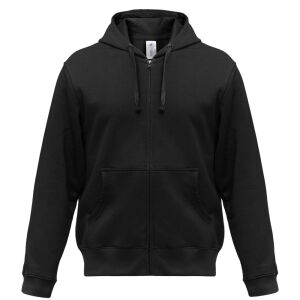 Толстовка мужская Hooded Full Zip, цвет черная, размер L