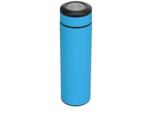 Термос «Confident» с покрытием soft-touch 420мл, цвет голубой (P)