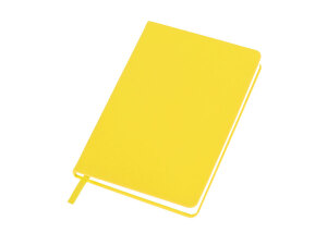 Бизнес-блокнот C2 софт-тач, твердая обложка, 128 листов, цвет желтый
