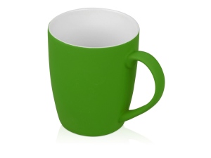 Кружка с покрытием soft-touch “Tulip Gum”, цвет зеленое яблоко (P)