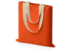 Сумка для шопинга Steady из хлопка с парусиновыми ручками, 260 г/м2, цвет оранжевый (P)