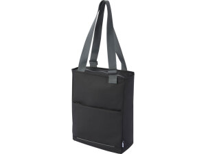 Водонепроницаемая эко-сумка Aqua для ноутбука с диагональю экрана 14 дюймов, цвет сплошной черный (P)