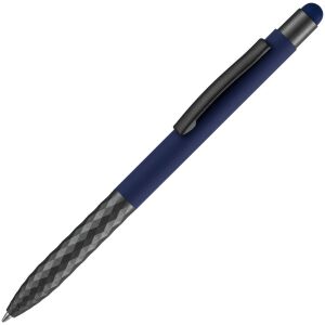 Ручка шариковая со стилусом Digit Soft Touch, цвет синяя