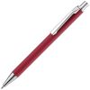 Ручка шариковая Lobby Soft Touch Chrome, цвет красная