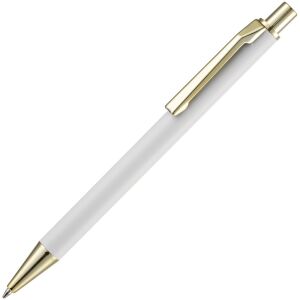 Ручка шариковая Lobby Soft Touch Gold, цвет белая