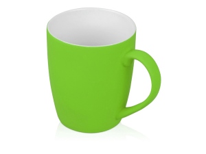 Кружка с покрытием soft-touch C1, цвет зеленое яблоко