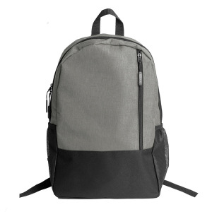 Рюкзак PULL, цвет серый/чёрный, 45 x 28 x 11 см, 100% полиэстер 300D+600D