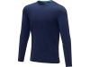 Ponoka мужская футболка из органического хлопка, длинный рукав, цвет темно-синий