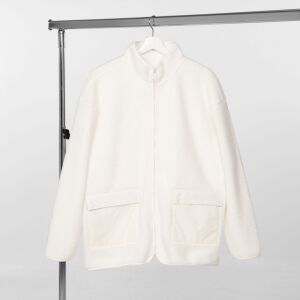Куртка унисекс Oblako, цвет молочно-белая, размер M/L