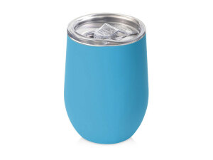 Термокружка Sense Gum, soft-touch, непротекаемая крышка, 370мл, крафтовая упаковка, цвет голубой