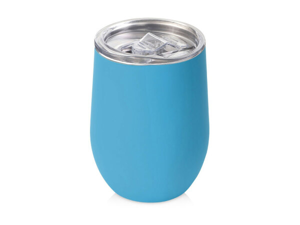 Термокружка Sense Gum, soft-touch, непротекаемая крышка, 370мл, крафтовая упаковка, цвет голубой