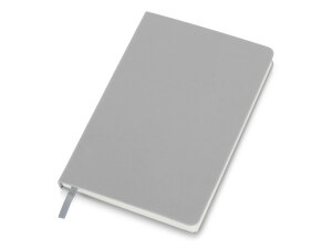 Бизнес-блокнот C2 софт-тач, твердая обложка, 128 листов, цвет серый