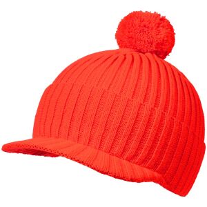 Вязаная шапка с козырьком Peaky, цвет красная (кармин)