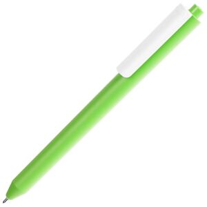 Ручка шариковая Pigra P03 Mat, цвет светло-зеленая с белым