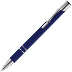 Ручка шариковая Keskus Soft Touch, цвет темно-синяя