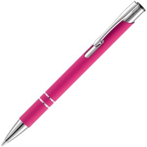 Ручка шариковая Keskus Soft Touch, цвет розовая