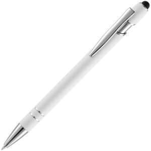 Ручка шариковая Pointer Soft Touch со стилусом, цвет белая