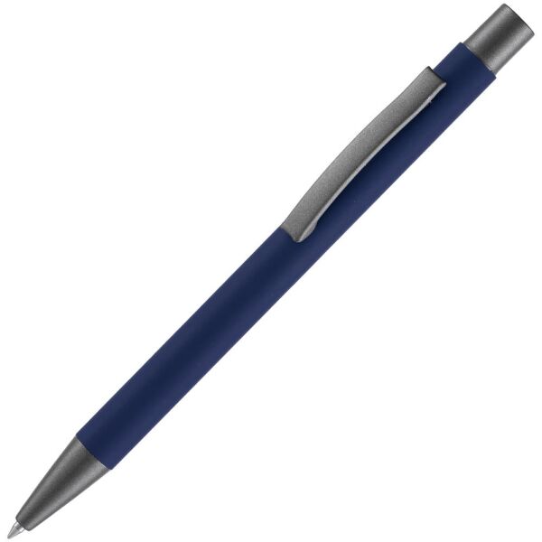 Ручка шариковая Atento Soft Touch, цвет темно-синяя