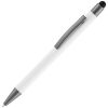 Ручка шариковая Atento Soft Touch со стилусом, цвет белая