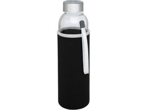 Спортивная бутылка Bodhi из стекла объемом 500 мл, цвет черный
