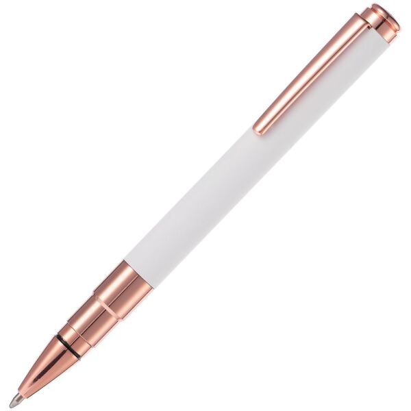 Ручка шариковая Kugel Rosegold, цвет белая