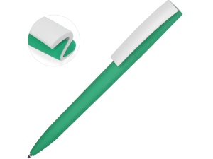 Ручка пластиковая soft-touch шариковая «Zorro», цвет мятный//белый
