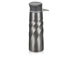 Бутылка для воды «Athletica», 1000 мл, нержавеющая сталь, цвет серый