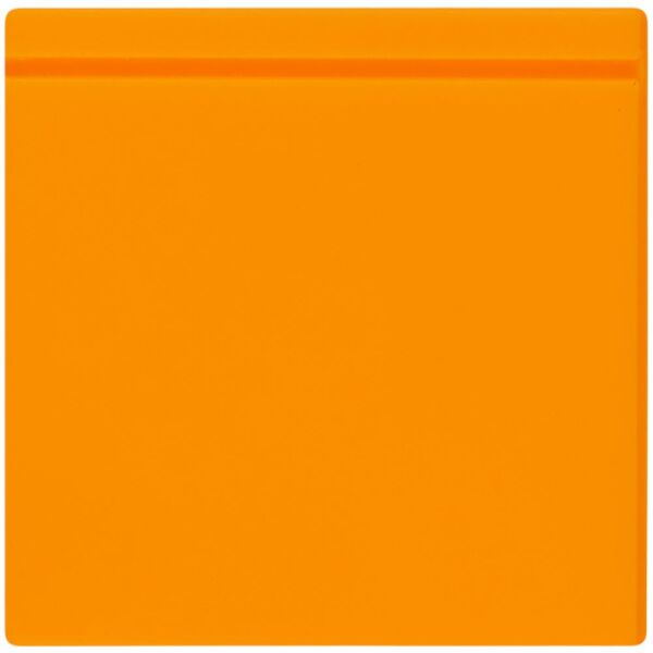 Лейбл из ПВХ Kare, цвет оранжевый неон