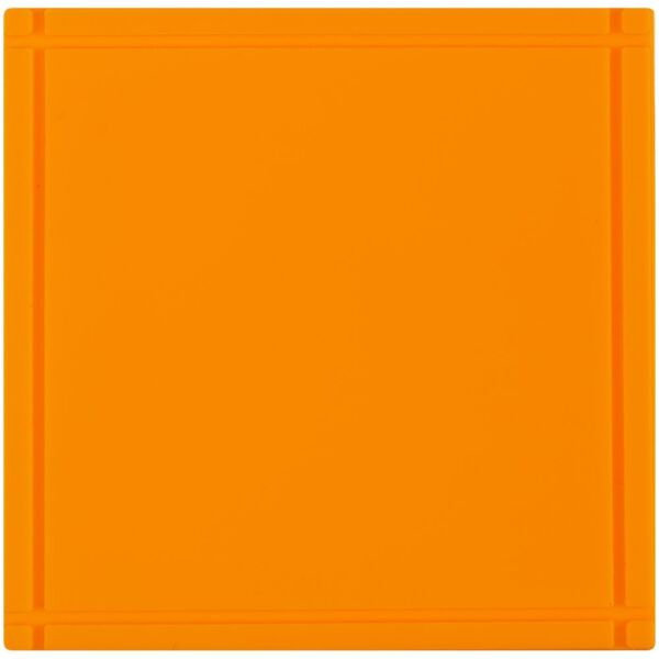 Лейбл из ПВХ Dzeta, L, цвет оранжевый неон