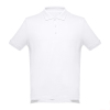 Рубашка-поло мужская ADAM, цвет белый, 3XL, 100% хлопок, плотность 195 г/м2