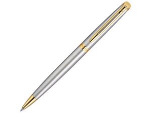 Ручка шариковая Waterman «Hemisphere Stainless Steel GT M», серебристый/золотистый