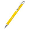 Ручка металлическая Molly софт-тач, цвет желтая