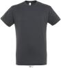 Фуфайка (футболка) REGENT мужская, цвет тёмно-серый/графит, М