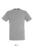 Фуфайка (футболка) REGENT мужская, цвет серый меланж, XXL