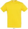 Фуфайка (футболка) REGENT мужская, цвет жёлтый, 3XL