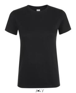Фуфайка (футболка) REGENT женская, цвет глубокий черный, М