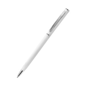 Ручка металлическая Tinny Soft софт-тач, цвет белая-S