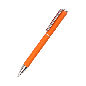 Ручка металлическая Titan софт-тач, цвет оранжевая-S