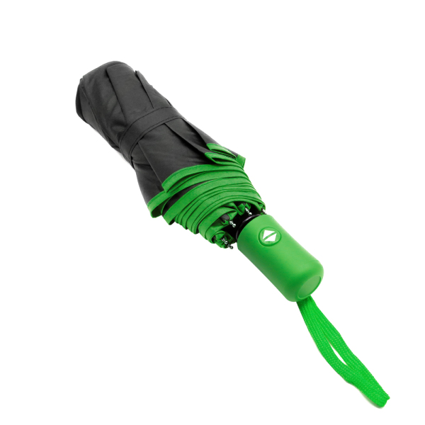 Противоштормовой автоматический зонт Line, цвет зеленый