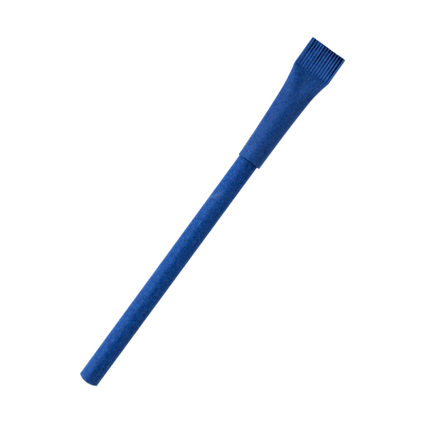 Ручка картонная Greta с колпачком, цвет синяя