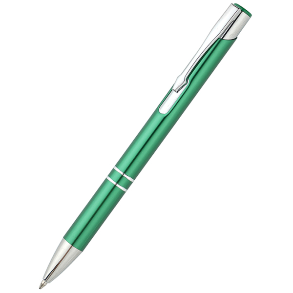 Ручка металлическая Holly, цвет зеленая