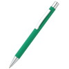 Ручка металлическая Rebecca софт-тач, цвет зеленая