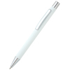 Ручка металлическая Rebecca софт-тач, цвет белая